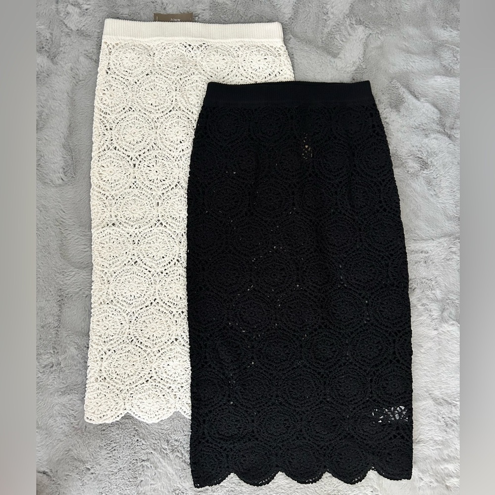 JCrew crotchet fitted sweater-skirts